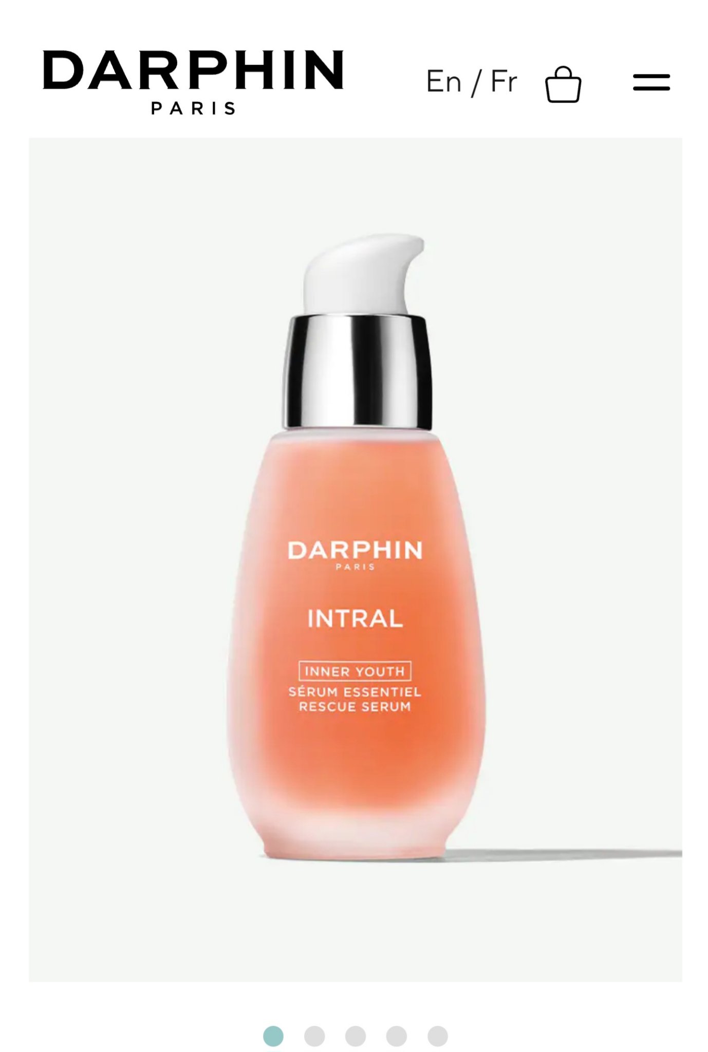 Darphin Intral Rescue Serum bottle